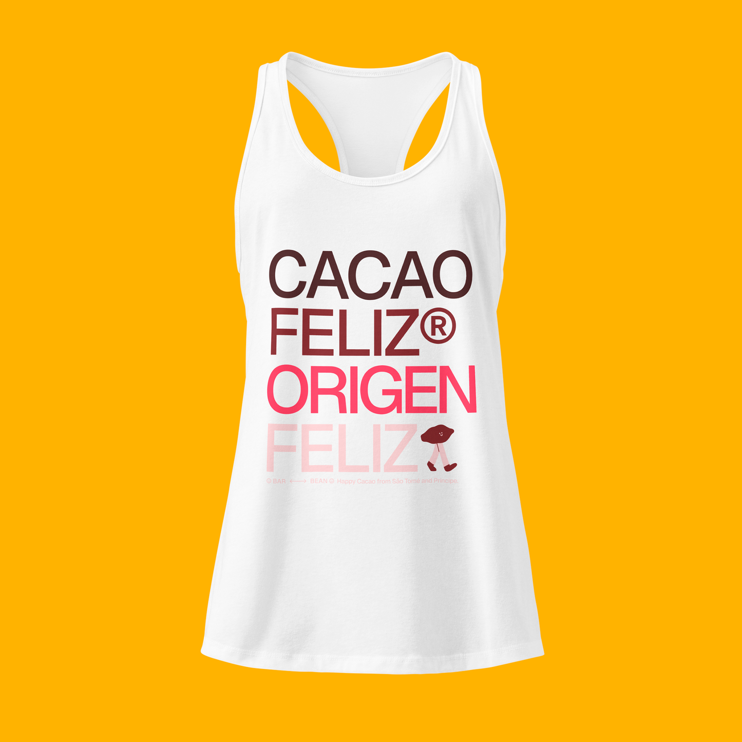 HAPPY CACAO · BERRY WHITE · TANK TOP