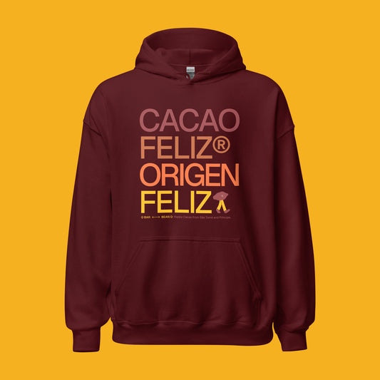 HAPPY CACAO GOLD · BROWN HOODIE