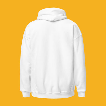 HAPPY · WHITE HOODIE