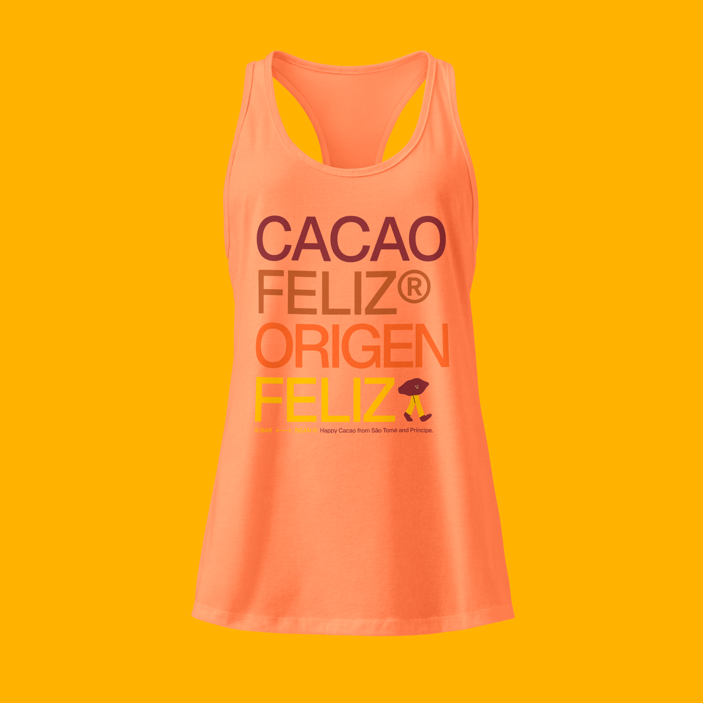 HAPPY CACAO · CHOCOLATE ORANGE · TANK TOP