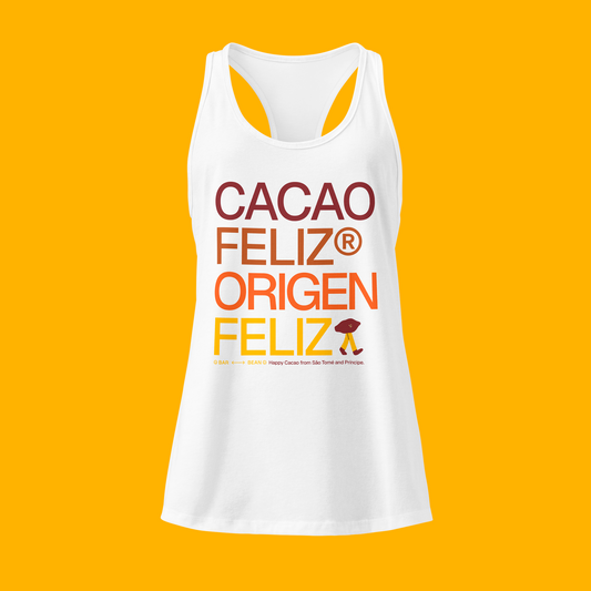 HAPPY CACAO · CHOCOLATE WHITE · TANK TOP