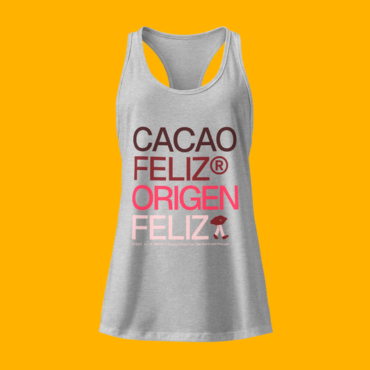HAPPY CACAO · BERRY GREY · TANK TOP