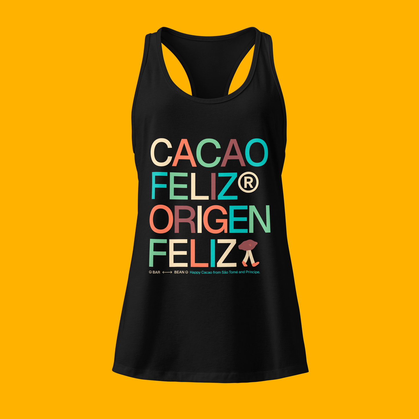 HAPPY CACAO · DEXA BLACK · TANK TOP